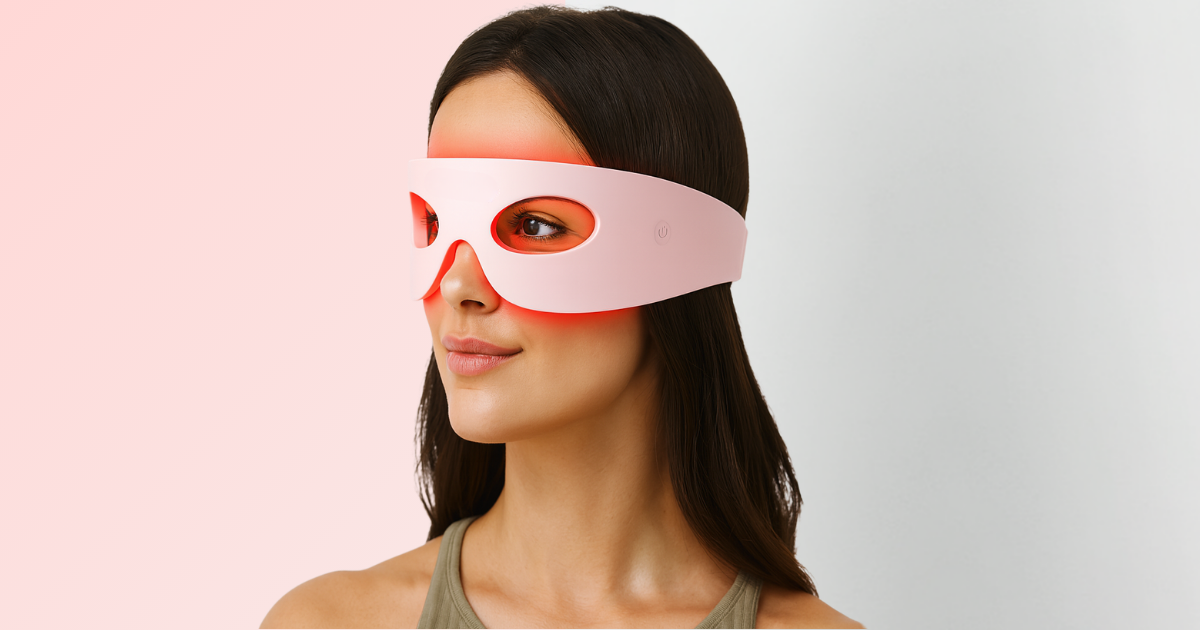 best red light therapy glasses for under eye bags and dark circles