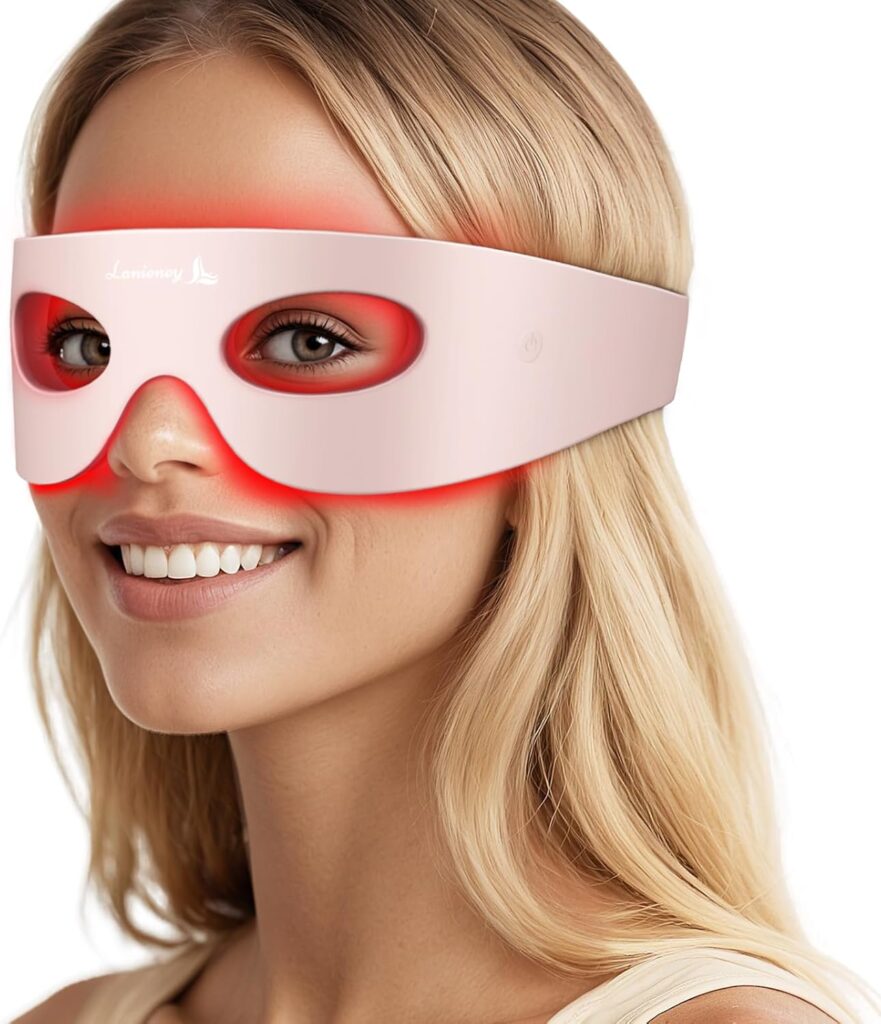 Lanieney Under-Eye Red Light Therapy Mask for eye puffiness and dark circles