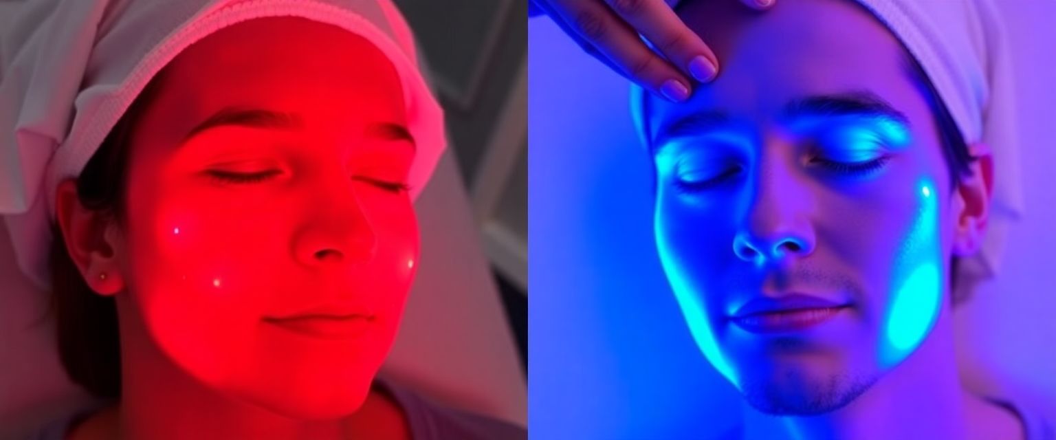 red vs blue light therapy