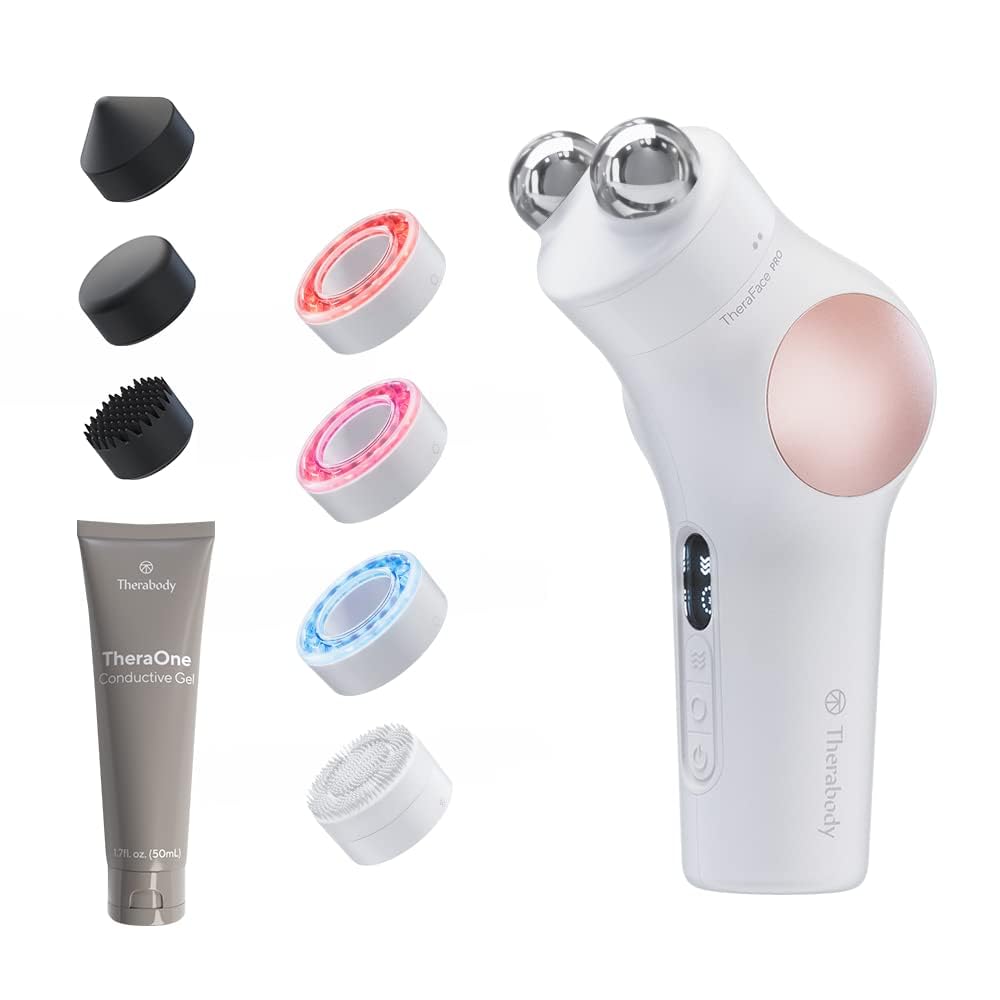 Therabody TheraFace PRO with red light therapy