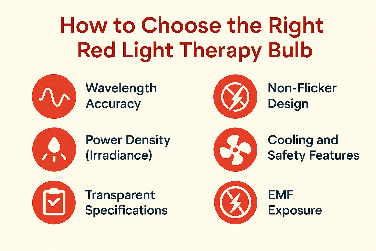 how to choose the right red light therapy bulb