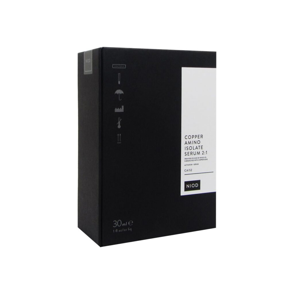 NIOD Copper Amino Isolate Serum 2:1 anti-aging serum for red light therapy