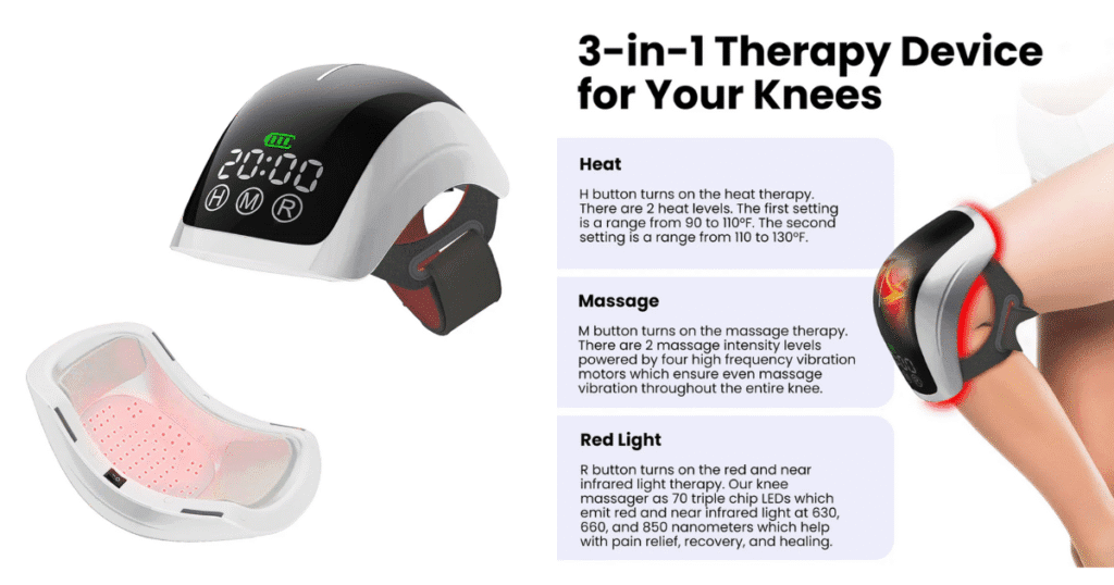 Hooga Red Light Therapy Knee Massager
