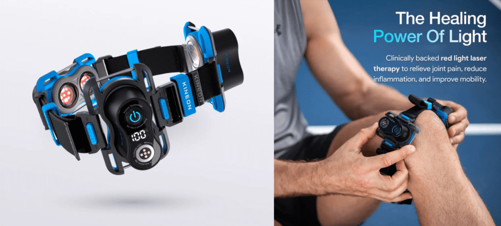 Kineon MOVE+ LED & Laser for knee and joint discomfort using red light therapy