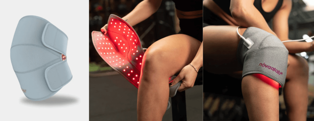 Novaalab Novaa Knee Ultra full knee coverage with red light therapy