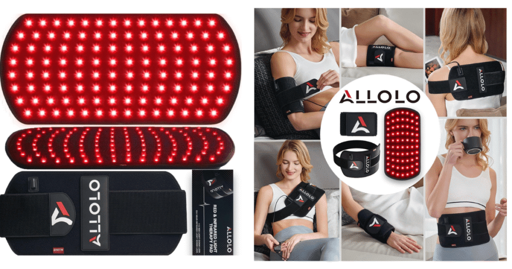 ALLOLO Red Light Therapy Belt and leg wrap