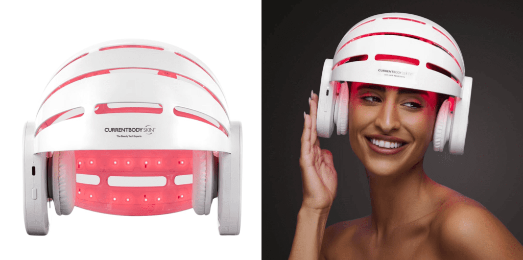 CurrentBody LED hair growth helmet with earmuffs