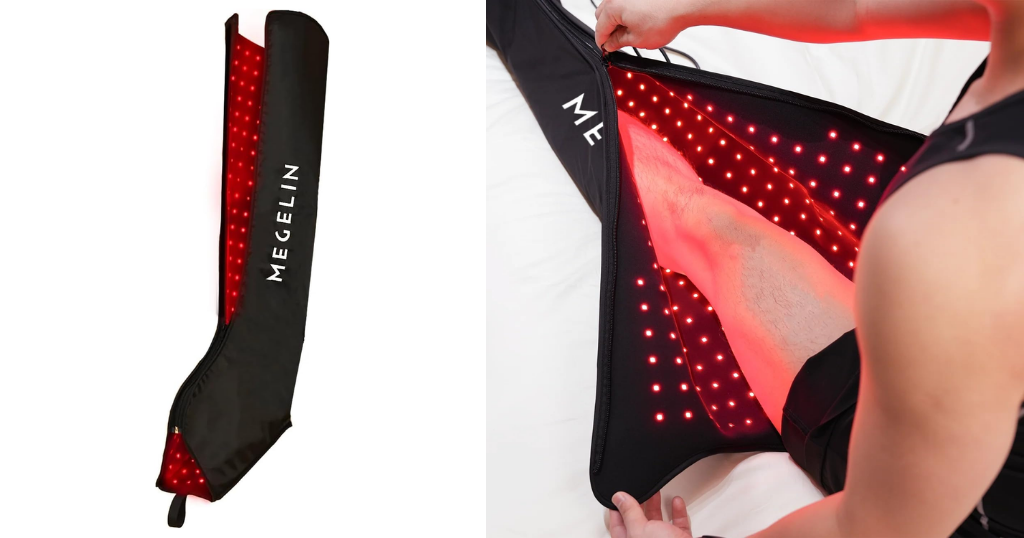 Megelin MoveLux full coverage light therapy leg wrap