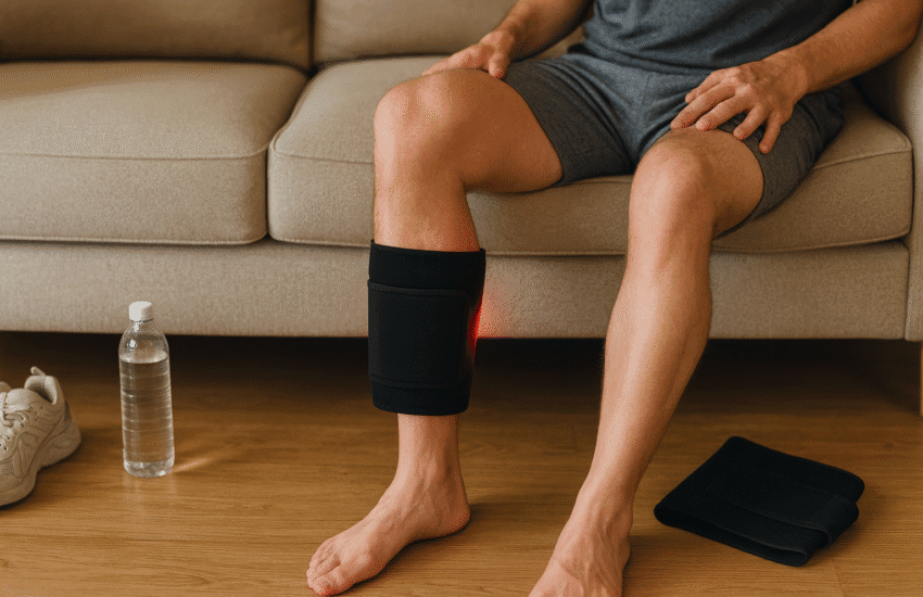 red light therapy leg wrap