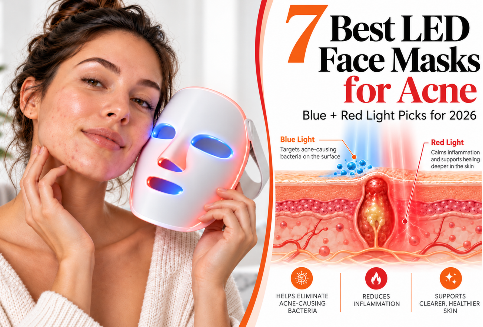 best led face masks for acne