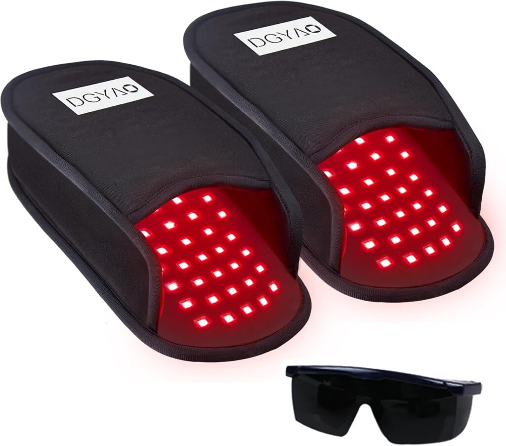 DGQY Red Infrared Light Therapy Slippers for foot neuropathy
