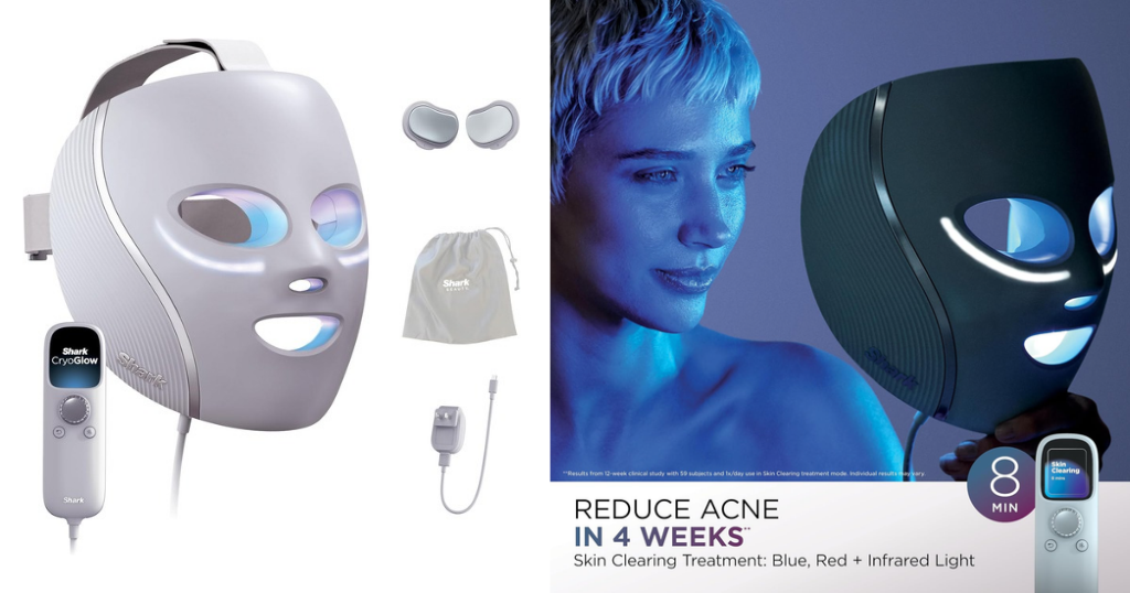 Shark CryoGlow face mask for acne