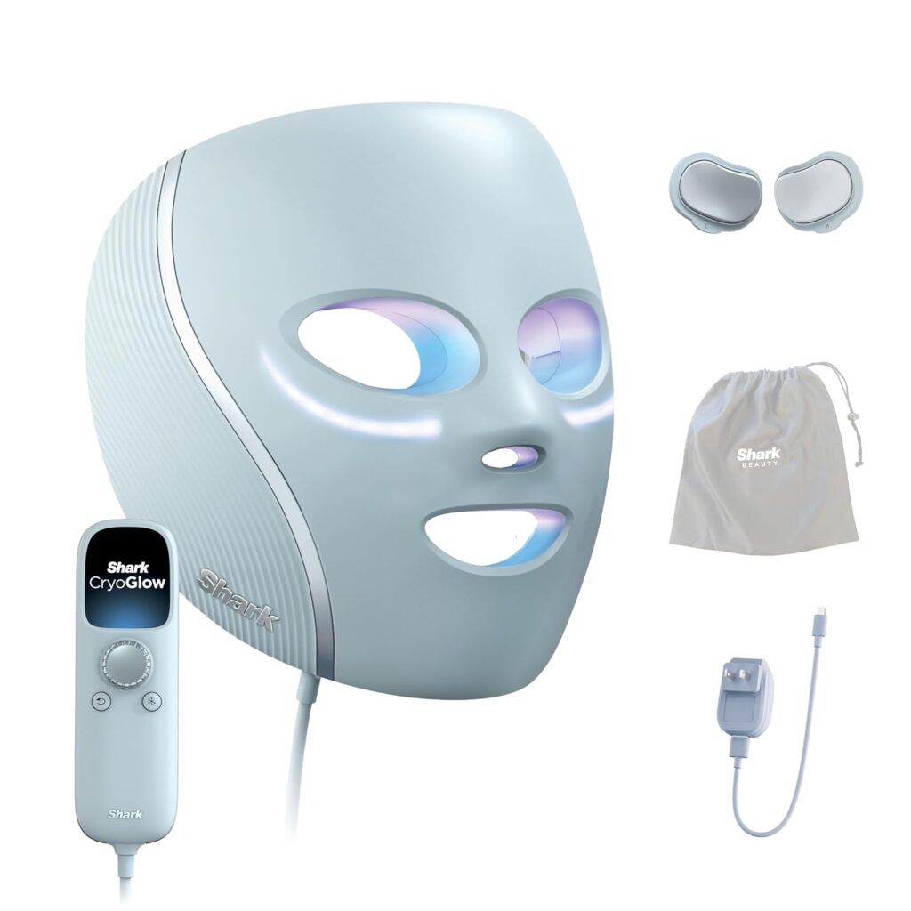 Shark CryoGlow LED Face Mask for acne