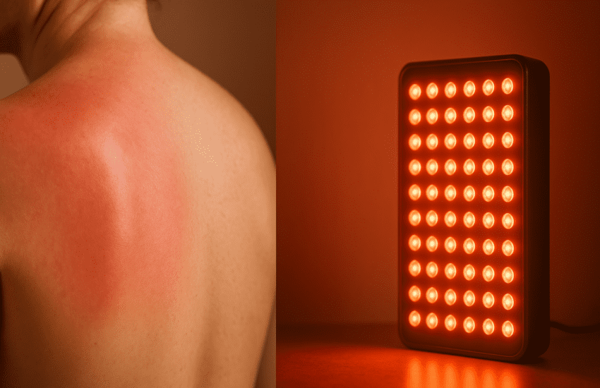 will red light therapy help with sunburn