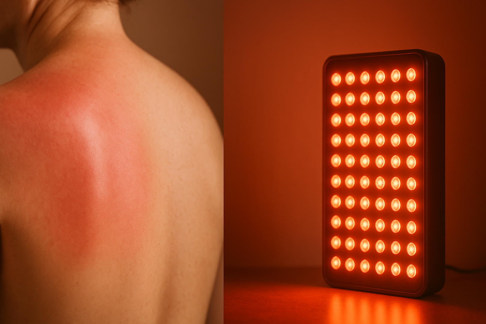 will red light therapy help with sunburn