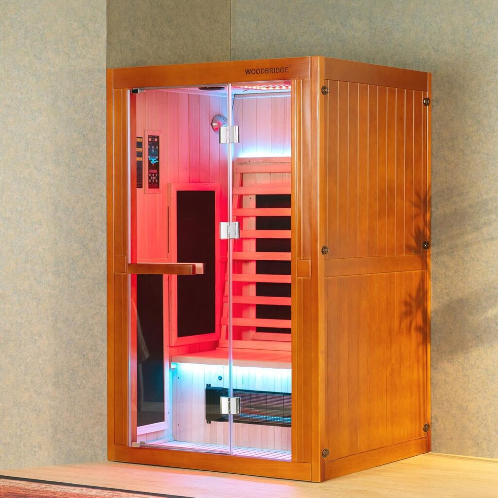 WOODBRIDGE 2-Person Indoor Japanese Cedar Infrared Sauna