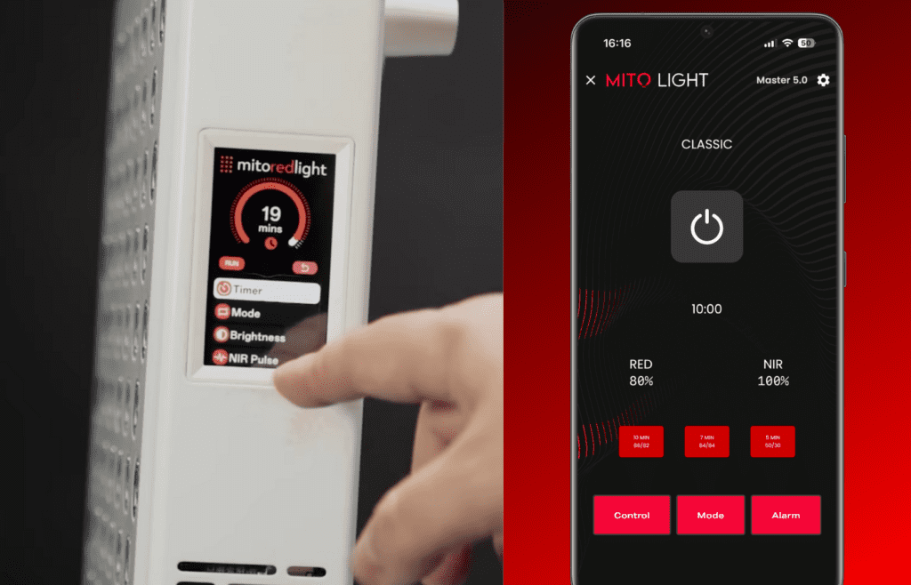MitoADAPT vs MitoPRO controls and smart features