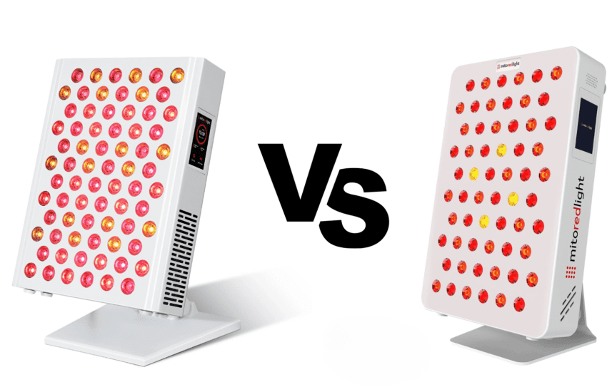MitoADAPT vs MitoPRO X red light panel comparison