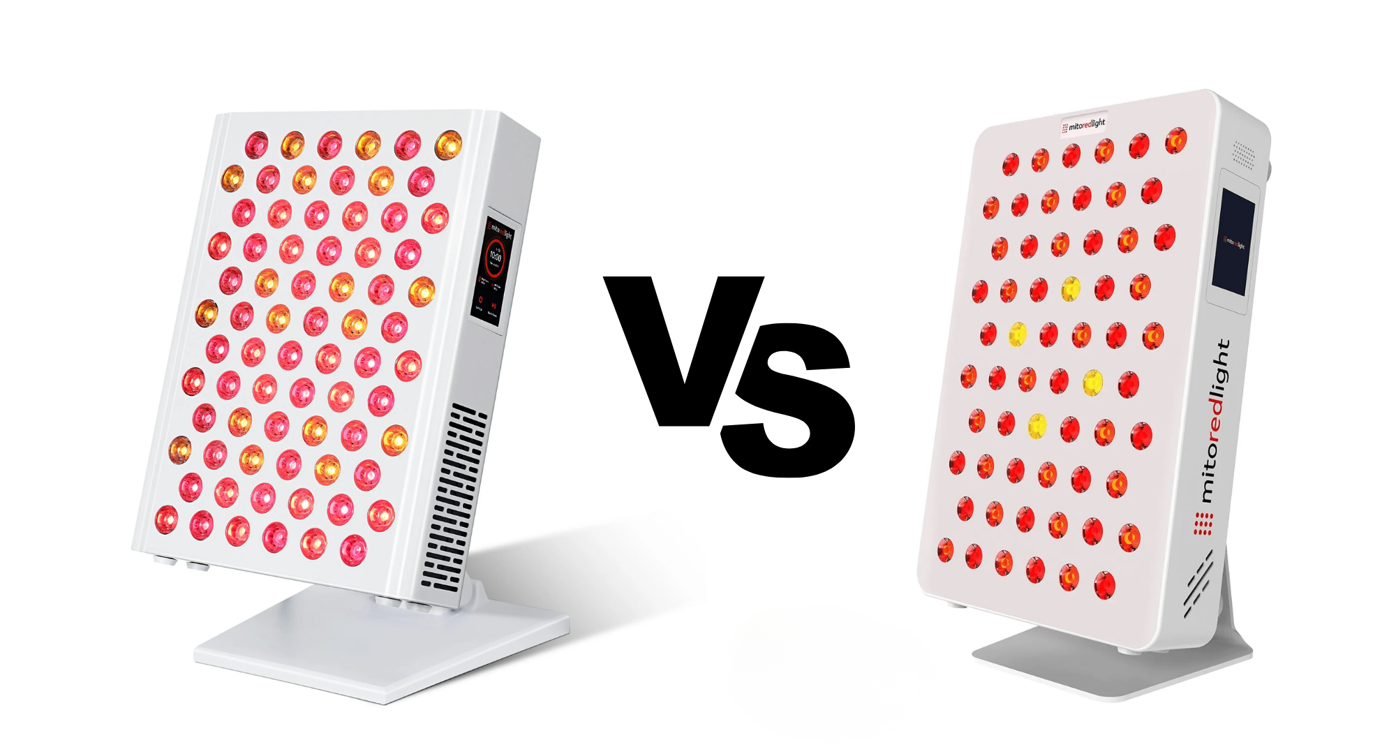 MitoADAPT vs MitoPRO X red light panel comparison