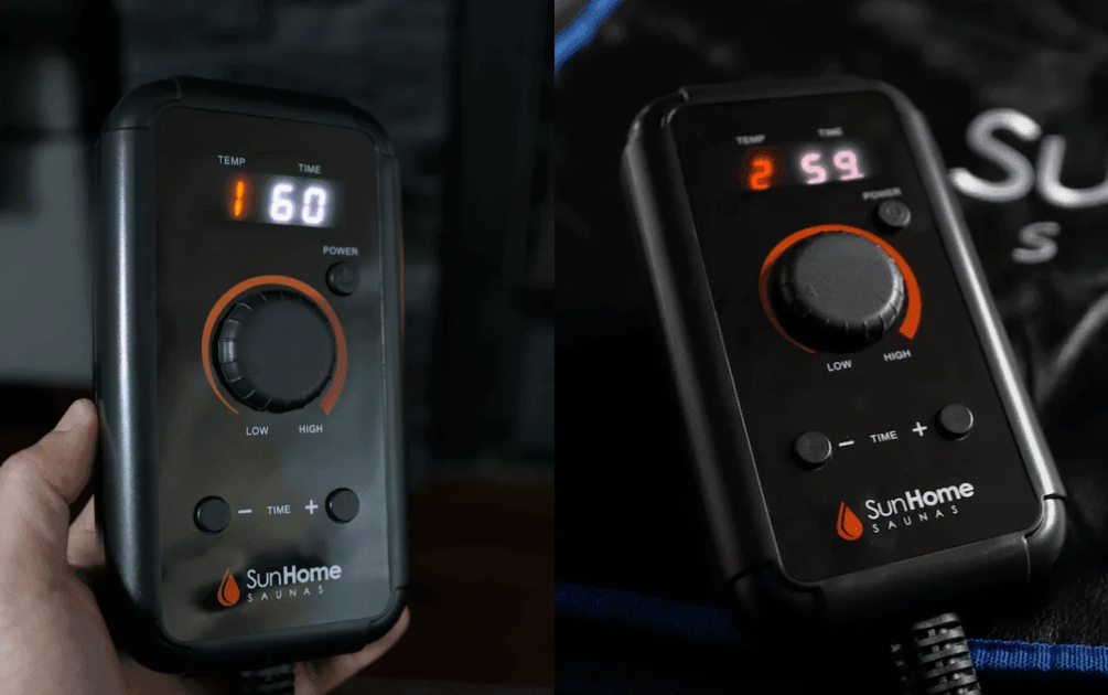 Sun Home Sauna Blanket Controller and settings