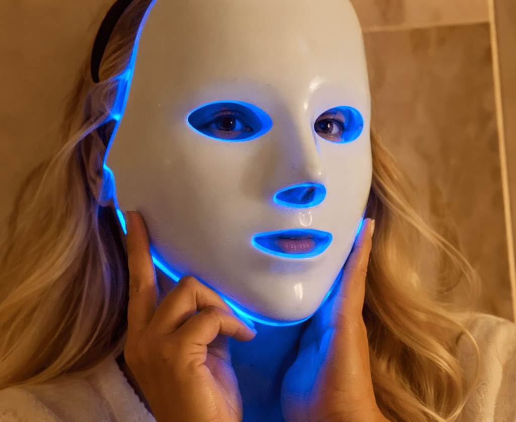 Blue (470nm) mode on the glokore led mask