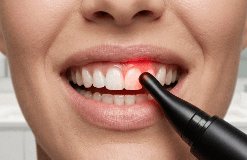 red light therapy for teeth and gums