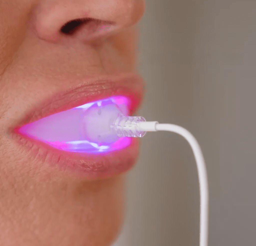 Novaa Oral Care Pro red and blue light therapy mouthpiece