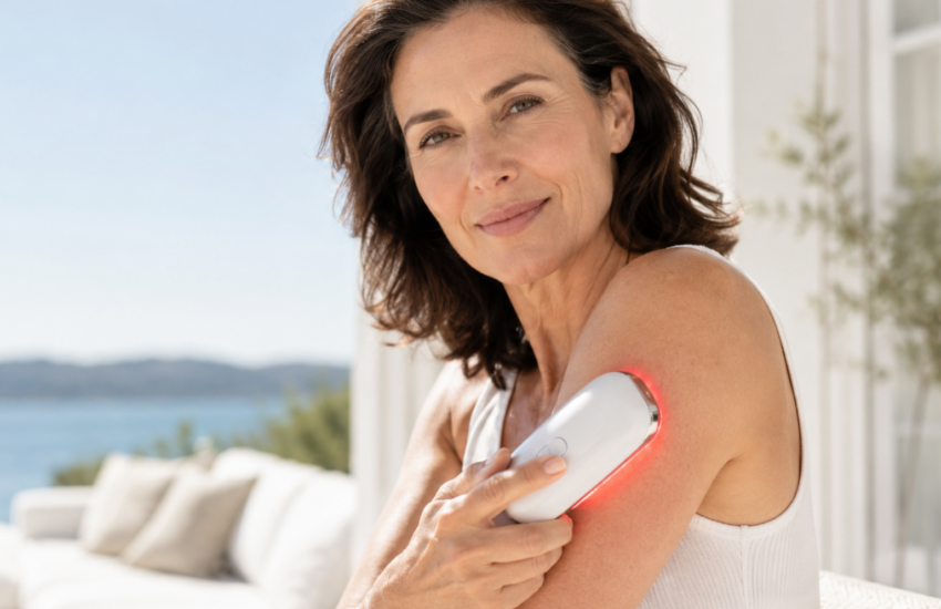 red light therapy for crepey arms