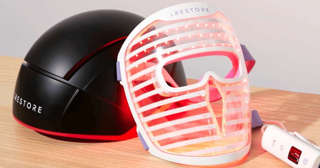 iRestore Elite and Illumina LED Face Mask Bundle Options