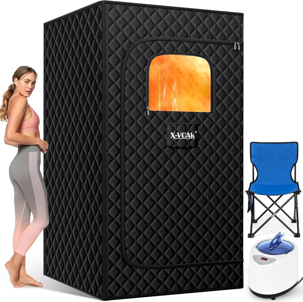 X-Vcak Portable Steam Sauna with Remote control