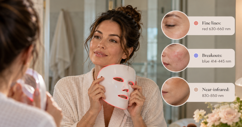 Best Red Light Therapy Wavelengths for Fine Lines and Acne