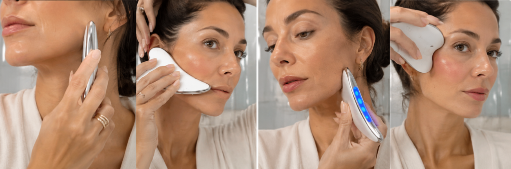 How to use the Glokore red light gua sha tool