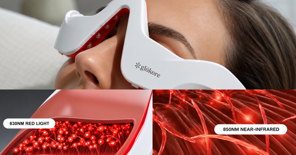 How the Glokore EyeRenew Pro Uses Red Light and EMS